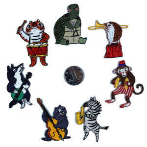 animal band embroidery cloth sticker cartoon turtle tiger hat sock clothing accessories adhesive Patches sticker