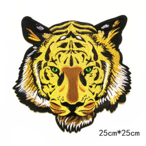 tiger head embroidery cloth sticker, large patches sticker, foreign trade export clothing jewelry cloth sticker, spot stickerEmbroidered Iron on Patches for Clothes, Dress, Hat, Jeans, DIY Accessories Patches for Caps Backpacks Vest Harness -JY
