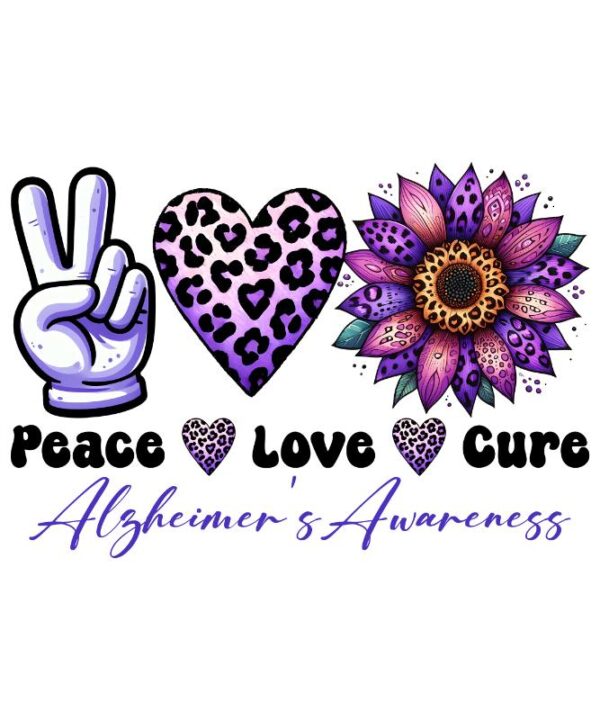 Heat transfers Iron on stickers  Alzheimer disease 13 for Tshirts Iron on Decal Patches Stickers Clothes Hat Pillows DIY Crafts