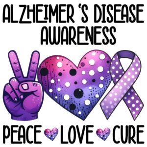 Heat transfers Iron on stickers  Alzheimer disease 48 for Tshirts Iron on Decal Patches Stickers Clothes Hat Pillows DIY Crafts