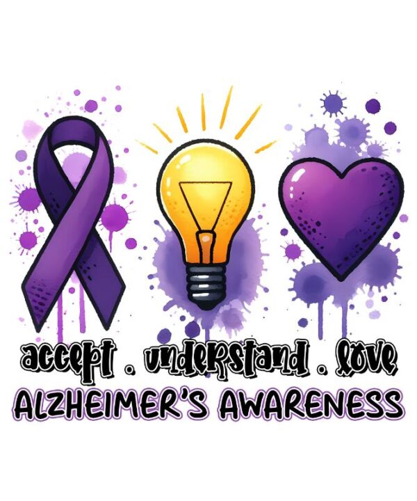 Heat transfers Iron on stickers  Alzheimer disease 63 for Tshirts Iron on Decal Patches Stickers Clothes Hat Pillows DIY Crafts