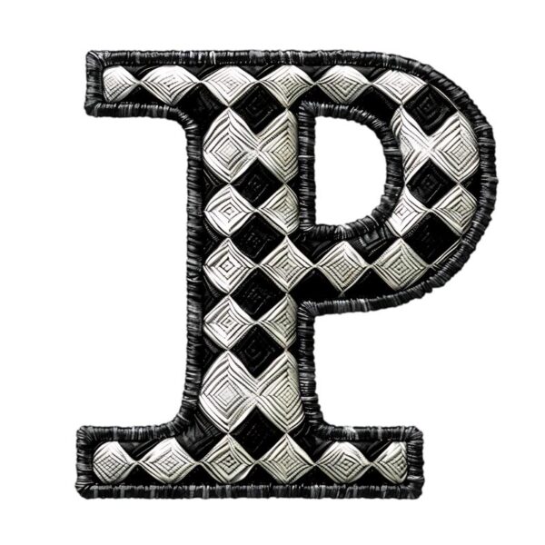 Heat transfers Iron on stickers  BW checker letter 31 for Tshirts Iron on Decal Patches Stickers Clothes Hat Pillows DIY Crafts