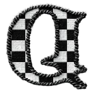 Heat transfers Iron on stickers  BW checker letter 33 for Tshirts Iron on Decal Patches Stickers Clothes Hat Pillows DIY Crafts