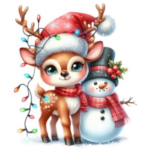 Heat transfers Iron on stickers  Chrismas winter 1056 for Tshirts Iron on Decal Patches Stickers Clothes Hat Pillows DIY Crafts