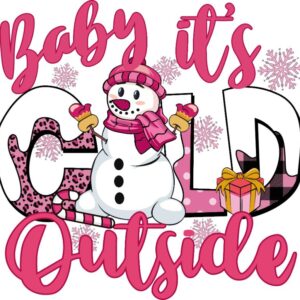 Heat transfers Iron on stickers  Chrismas winter 1287 for Tshirts Iron on Decal Patches Stickers Clothes Hat Pillows DIY Crafts
