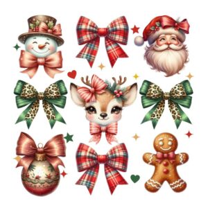 Heat transfers Iron on stickers  Chrismas winter 1348 for Tshirts Iron on Decal Patches Stickers Clothes Hat Pillows DIY Crafts