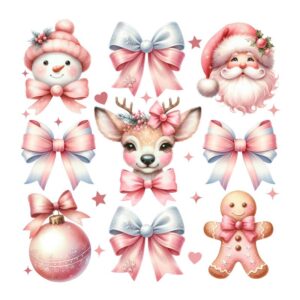 Heat transfers Iron on stickers  Chrismas winter 1349 for Tshirts Iron on Decal Patches Stickers Clothes Hat Pillows DIY Crafts