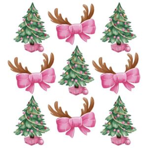 Heat transfers Iron on stickers  Chrismas winter 1370 for Tshirts Iron on Decal Patches Stickers Clothes Hat Pillows DIY Crafts