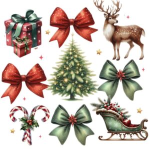 Heat transfers Iron on stickers  Chrismas winter 1407 for Tshirts Iron on Decal Patches Stickers Clothes Hat Pillows DIY Crafts