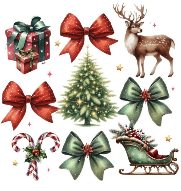 Heat transfers Iron on stickers  Chrismas winter 1407 for Tshirts Iron on Decal Patches Stickers Clothes Hat Pillows DIY Crafts