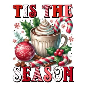 Heat transfers Iron on stickers  Chrismas winter 1632 for Tshirts Iron on Decal Patches Stickers Clothes Hat Pillows DIY Crafts