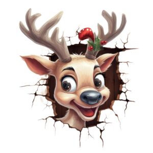 Heat transfers Iron on stickers  Chrismas winter 1716 for Tshirts Iron on Decal Patches Stickers Clothes Hat Pillows DIY Crafts