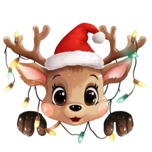 Heat transfers Iron on stickers  Chrismas winter 1858 for Tshirts Iron on Decal Patches Stickers Clothes Hat Pillows DIY Crafts