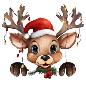Heat transfers Iron on stickers  Chrismas winter 1859 for Tshirts Iron on Decal Patches Stickers Clothes Hat Pillows DIY Crafts