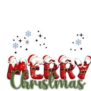 Heat transfers Iron on stickers  Chrismas winter 1863 for Tshirts Iron on Decal Patches Stickers Clothes Hat Pillows DIY Crafts