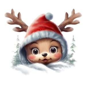 Heat transfers Iron on stickers  Chrismas winter 1873 for Tshirts Iron on Decal Patches Stickers Clothes Hat Pillows DIY Crafts