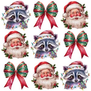 Heat transfers Iron on stickers  Chrismas winter 1889 for Tshirts Iron on Decal Patches Stickers Clothes Hat Pillows DIY Crafts