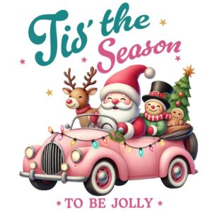 Heat transfers Iron on stickers  Chrismas winter 1901 for Tshirts Iron on Decal Patches Stickers Clothes Hat Pillows DIY Crafts