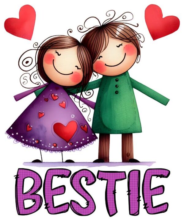 Heat transfers Iron on stickers   friends bestie 12 for Tshirts Iron on Decal Patches Stickers Clothes Hat Pillows DIY Crafts