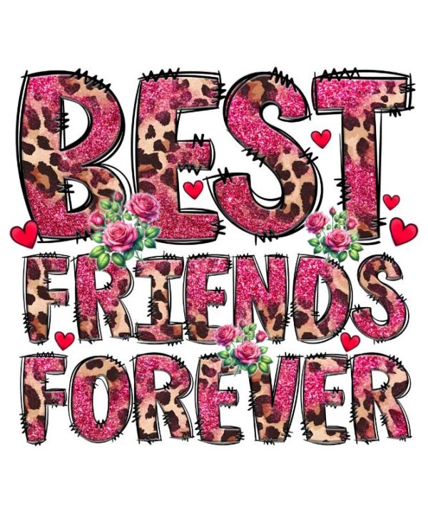 Heat transfers Iron on stickers   friends bestie 19 for Tshirts Iron on Decal Patches Stickers Clothes Hat Pillows DIY Crafts