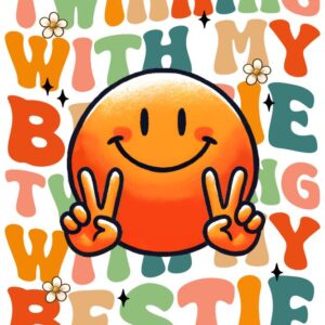 Heat transfers Iron on stickers   friends bestie 21 for Tshirts Iron on Decal Patches Stickers Clothes Hat Pillows DIY Crafts
