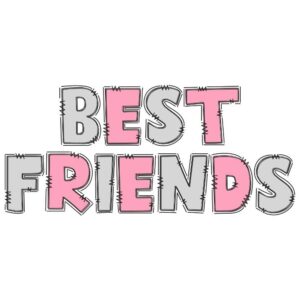 Heat transfers Iron on stickers   friends bestie 22 for Tshirts Iron on Decal Patches Stickers Clothes Hat Pillows DIY Crafts