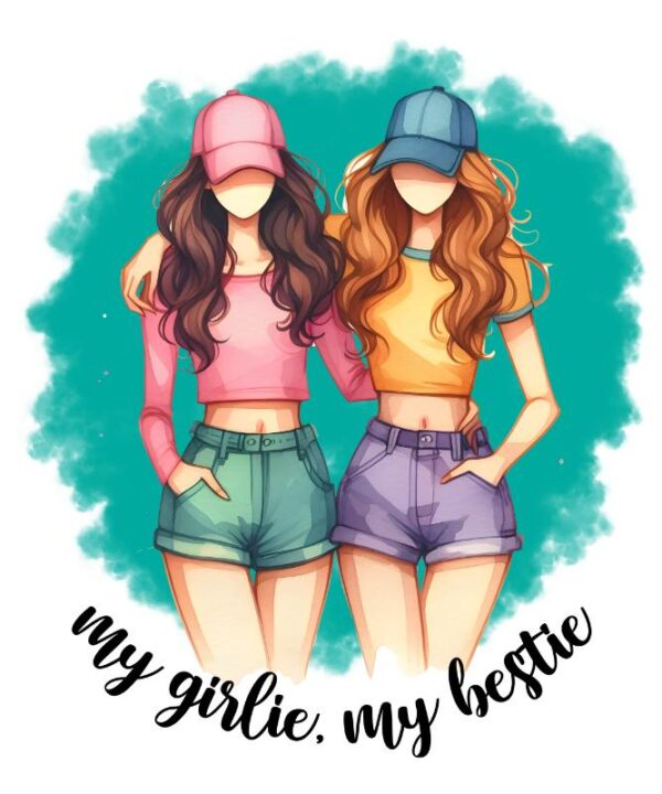 Heat transfers Iron on stickers   friends bestie 4 for Tshirts Iron on Decal Patches Stickers Clothes Hat Pillows DIY Crafts