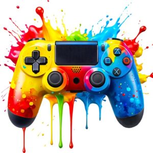 Heat transfers Iron on stickers  Game controller headphones 1 for Tshirts Iron on Decal Patches Stickers Clothes Hat Pillows DIY Crafts