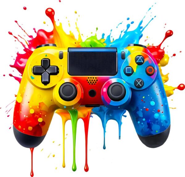 Heat transfers Iron on stickers  Game controller headphones 1 for Tshirts Iron on Decal Patches Stickers Clothes Hat Pillows DIY Crafts