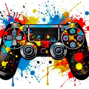 Heat transfers Iron on stickers  Game controller headphones 12 for Tshirts Iron on Decal Patches Stickers Clothes Hat Pillows DIY Crafts