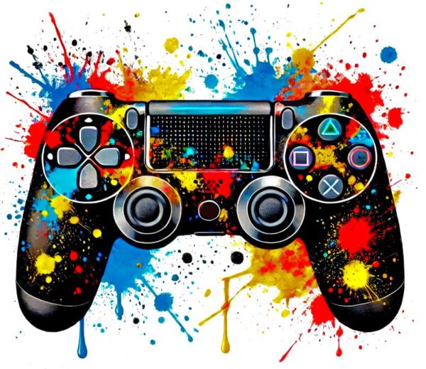 Heat transfers Iron on stickers  Game controller headphones 12 for Tshirts Iron on Decal Patches Stickers Clothes Hat Pillows DIY Crafts