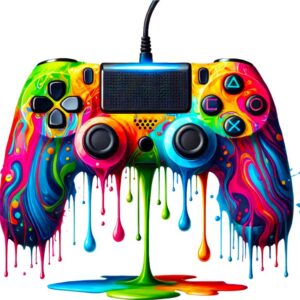 Heat transfers Iron on stickers  Game controller headphones 2 for Tshirts Iron on Decal Patches Stickers Clothes Hat Pillows DIY Crafts