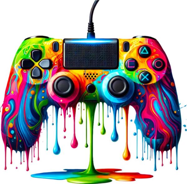 Heat transfers Iron on stickers  Game controller headphones 2 for Tshirts Iron on Decal Patches Stickers Clothes Hat Pillows DIY Crafts