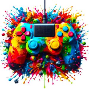 Heat transfers Iron on stickers  Game controller headphones 4 for Tshirts Iron on Decal Patches Stickers Clothes Hat Pillows DIY Crafts