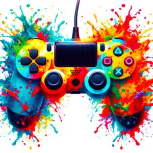 Heat transfers Iron on stickers  Game controller headphones 5 for Tshirts Iron on Decal Patches Stickers Clothes Hat Pillows DIY Crafts