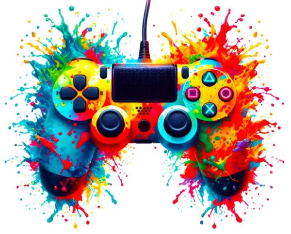 Heat transfers Iron on stickers  Game controller headphones 5 for Tshirts Iron on Decal Patches Stickers Clothes Hat Pillows DIY Crafts