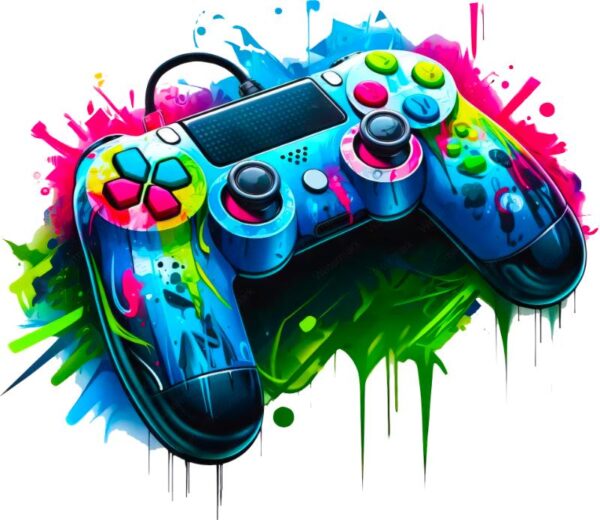 Heat transfers Iron on stickers  Game controller headphones 6 for Tshirts Iron on Decal Patches Stickers Clothes Hat Pillows DIY Crafts