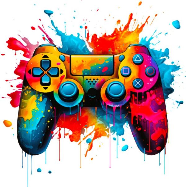 Heat transfers Iron on stickers  Game controller headphones 7 for Tshirts Iron on Decal Patches Stickers Clothes Hat Pillows DIY Crafts