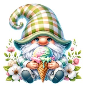 Heat transfers Iron on stickers  Gnome Elf Dwarf 49 for Tshirts Iron on Decal Patches Stickers Clothes Hat Pillows DIY Crafts