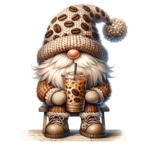 Heat transfers Iron on stickers  Gnome Elf Dwarf 73 for Tshirts Iron on Decal Patches Stickers Clothes Hat Pillows DIY Crafts