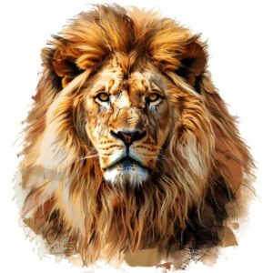 Heat transfers Iron on stickers  Lion 15 for Tshirts Iron on Decal Patches Stickers Clothes Hat Pillows DIY Crafts