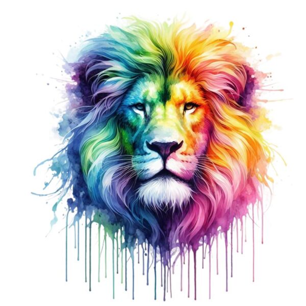 Heat transfers Iron on stickers  Lion 17 for Tshirts Iron on Decal Patches Stickers Clothes Hat Pillows DIY Crafts