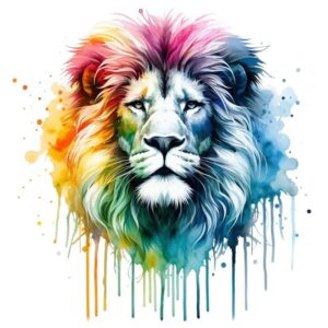 Heat transfers Iron on stickers  Lion 7 for Tshirts Iron on Decal Patches Stickers Clothes Hat Pillows DIY Crafts