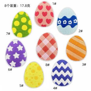 cartoon cute egg embroidery cloth sticker spot wholesale computer embroidery clothing accessories patches patchesEmbroidered Iron on Patches for Clothes, Dress, Hat, Jeans, DIY Accessories Patches for Caps Backpacks Vest Harness -JY