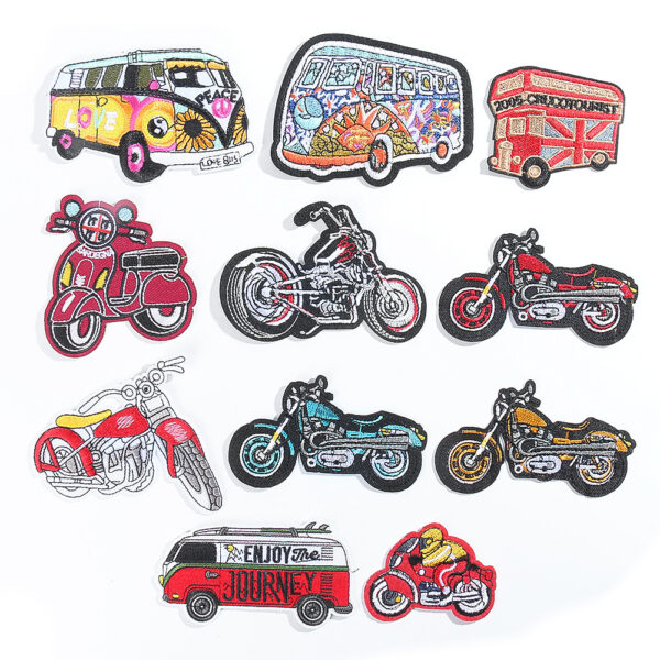 Cartoon Embroidery Cloth Sticker Shoe Hat Bag Clothing Accessories Adhesive Patches Sticker
