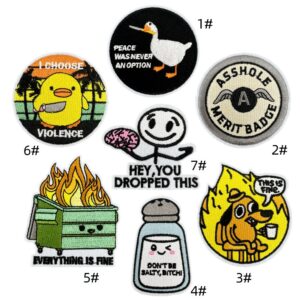 Cartoon badge cloth sticker funny stem embroidery sticker big animation clothes sweater patches clothing accessories holes decorative decalEmbroidered Iron on Patches for Clothes, Dress, Hat, Jeans, DIY Accessories Patches for Caps Backpacks Vest Harness -JY