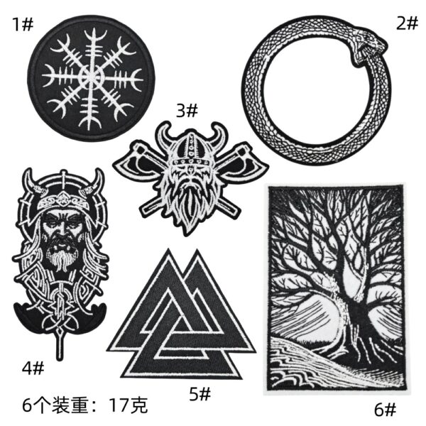 Black iron on patches sticker fashion sticker denim badge clothes patches sticker down jacket hole repair embroideryEmbroidered Iron on Patches for Clothes, Dress, Hat, Jeans, DIY Accessories Patches for Caps Backpacks Vest Harness -JY