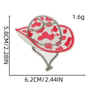 Cartoon animal tiger embroidery sticker cheetah iron on patches children's pink star computer embroidery piece badgeEmbroidered Iron on Patches for Clothes, Dress, Hat, Jeans, DIY Accessories Patches for Caps Backpacks Vest Harness -JY