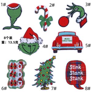 spot Christmas day embroidery cloth sticker Christmas tree decoration patches sticker Cartoon computer chapter boy iron on decalEmbroidered Iron on Patches for Clothes, Dress, Hat, Jeans, DIY Accessories Patches for Caps Backpacks Vest Harness -JY