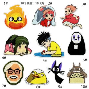 Embroidery chapter boy spot cloth sticker cartoon cute character patches children's clothing accessories hot melt adhesive iron on embroidery stickerEmbroidered Iron on Patches for Clothes, Dress, Hat, Jeans, DIY Accessories Patches for Caps Backpacks Vest Harness -JY